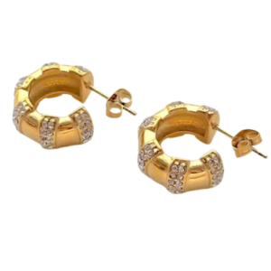 Crescent Elegance Hoops