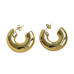 Essential Chunky Hoops - Gold