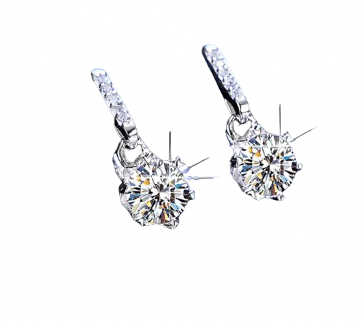 Safa Moissanite Drop Earrings