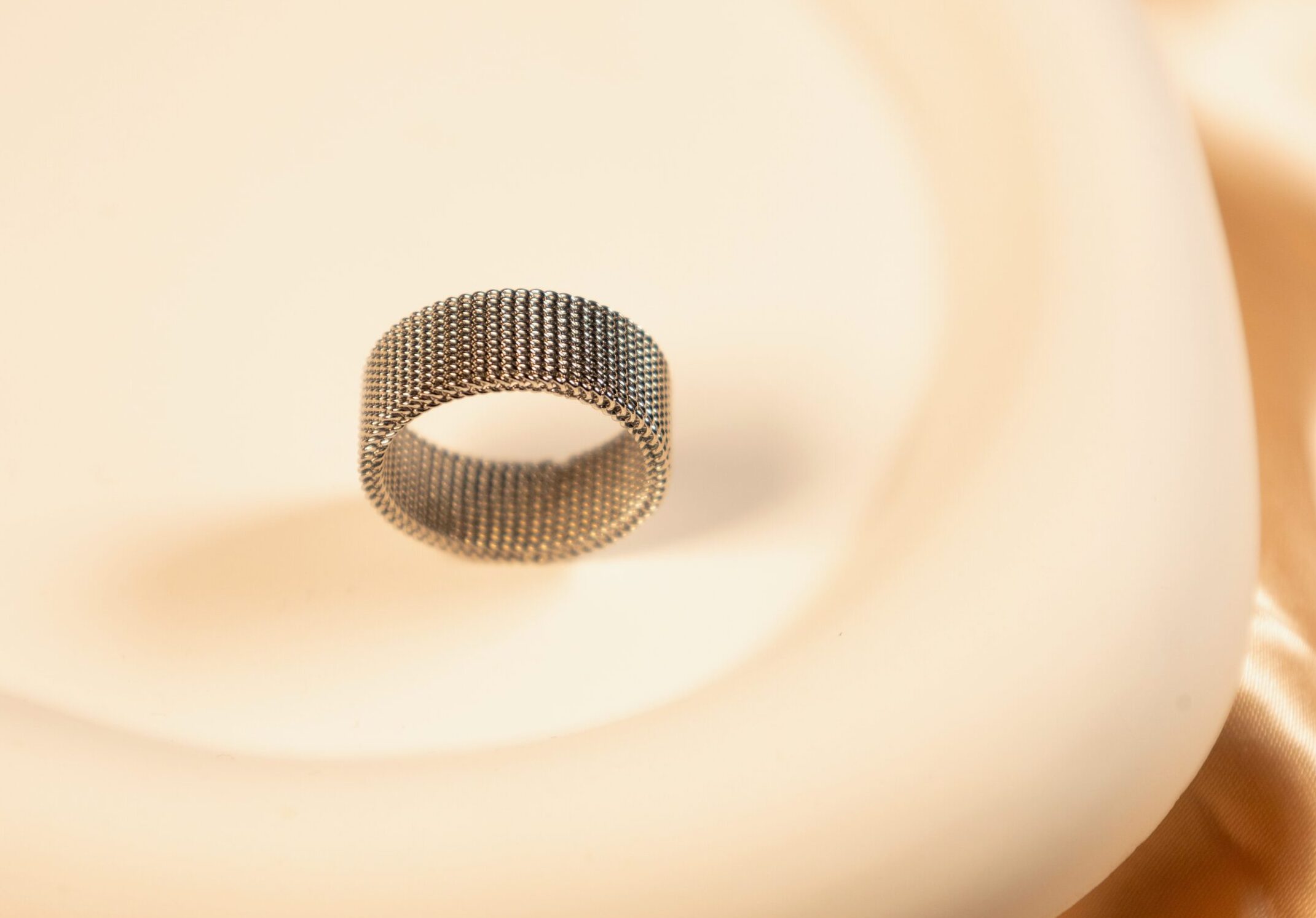 Silver Mesh Ring - Image 6