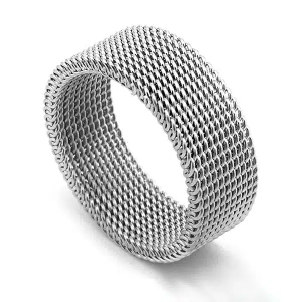 Silver Mesh Ring