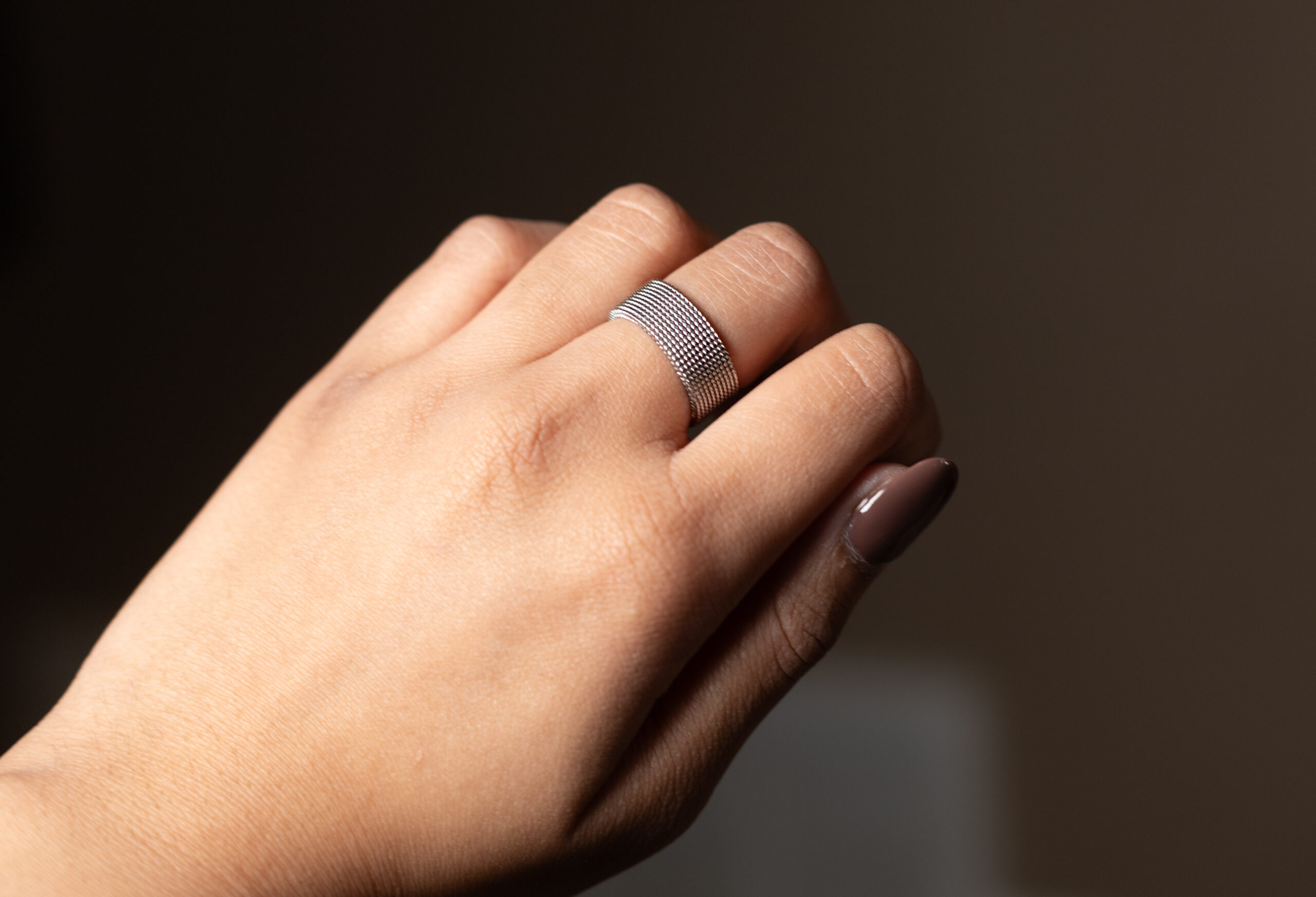 Silver Mesh Ring - Image 5