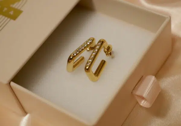 Studded Geo Earrings - Image 2
