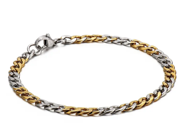 Two Toned Chain Bracelet