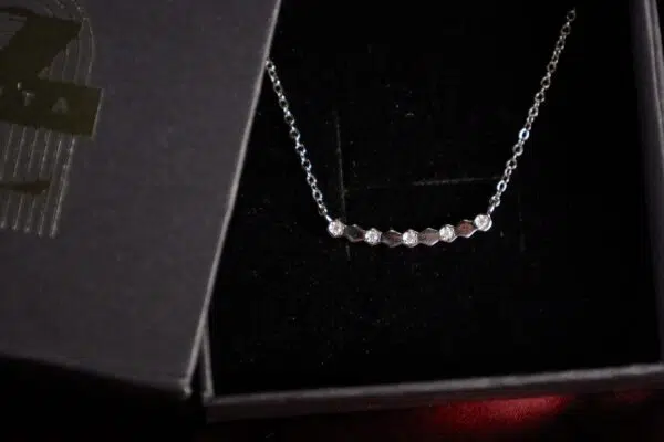 Embedded Moissanite Necklace - Image 2