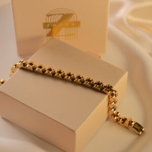 Slim Gold Watchband Bracelet