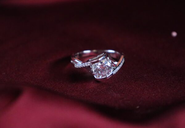 Wave Moissanite Ring - Image 3