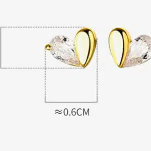 Baby Heart Studs