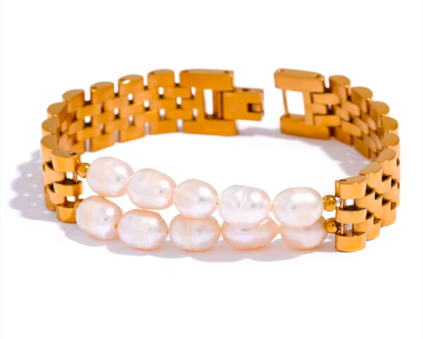 Pearl Watch Band Bracelet