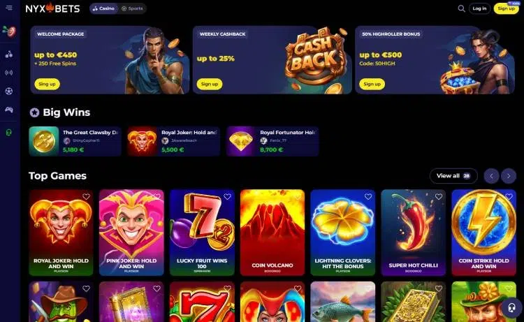 Overview of nyxbets online